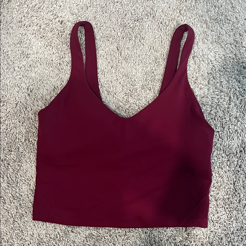lululemon athletica Burgundy Tank Top